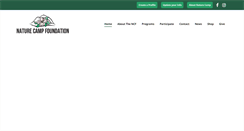 Desktop Screenshot of naturecampfoundation.org